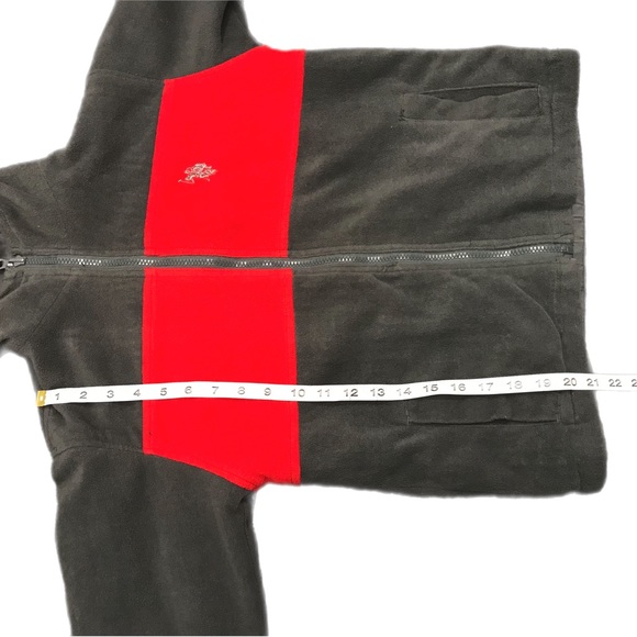 US Polo Assn Boys M/L 10-12 Reversible‎ Fleece Hooded Full Zip Jacket w/Pockets - Picture 9 of 11